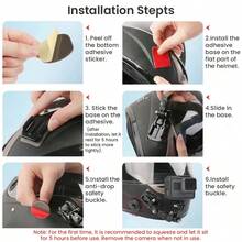 Flat Curved Adhesive Mounts Sticker Mount, Action Camera Accessories For 13 12 11 10, For Insta 360 X5 X4, For SJCAM, For D*I Action 5 Pro For Helmet Car Mounting - View 9
