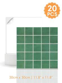 1/10/20pcs 3D Small Square Mosaic Peel And Stick Backsplash Tiles, 25-Grid Tile Stickers, Self-Adhesive Wall Stickers For Kitchen Bathroom - Wall Stickers - View 15