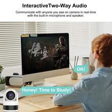 Tuya Smart Indoor Security Camera, 3MP HD WiFi & Bluetooth Home Surveillance Cam, Two‑Way Audio, Human Motion Tracking, Night Vision, APP Alarm Notification, Supports Up To 256G SD Card, For Pet & Home Monitoring - Multicolor - View 9