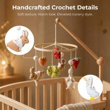 Cartoon Rabbit Forest Leaf Mushroom Bed Mobile, Fairy Tale Toy, Cute Hanging Bed Mobile For Baby, Cartoon Duck Sorting Toy, Multi-Functional Early Education Toy, Develop Baby's Concentration, Parent-Child Interactive Game, Christmas Halloween Sorting Gift - Multicolor - View 6