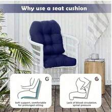 Thickened U-Shaped Outdoor Tufted Seat Cushion, Suitable For Patio, Living Room, Office, Garden And Yard - A - View 7