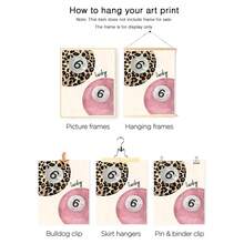 3 Width Leopard Print Cheetah Wall Painting, No. 6 Lucky Pattern Canvas Painting, Pink Girly Style Poster, College Style Luxurious Decoration, Suitable For Bedroom, Living Room, Or Dormitory Decoration, Gift For Her, Frame Not Included - Multicolor - View 6