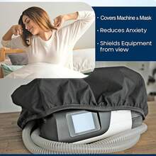 CPAP Machine Dust Cover, Universal Elastic Protective Cover With Hose Access, Dust & Pet Hair Protection For CPAP/BiPAP Respiratory Equipment, Reusable Bedside Machine Cover, 1pc - Hollow Out - View 3