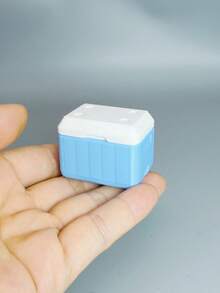1:12 Miniature Insulated Cooler Box Ice Container Collectible Model, Mini Outdoor Open-Top Portable Insulated Bucket For Model House, Multi-Color Camping Picnic Model Decor - Multicolor - View 12