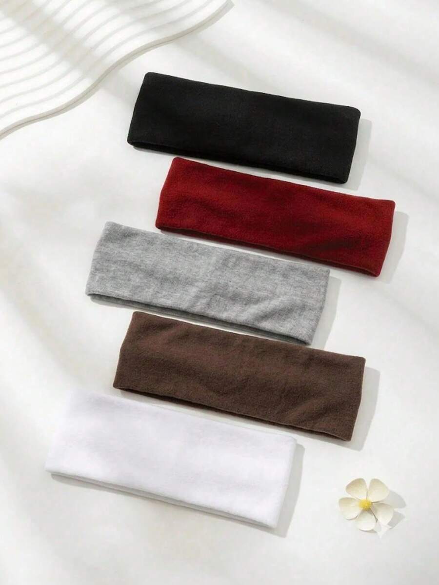 Women's Bohemian Style Non-Slip Headbands (5pcs) - Suitable For Yoga, Running, Fitness And Face Washing; Soft And Comfortable Material - Multicolor - View 1