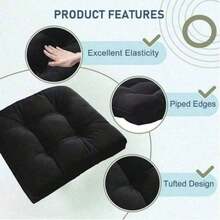 Thickened U-Shaped Outdoor Tufted Seat Cushion, Suitable For Patio, Living Room, Office, Garden And Yard - A - View 10