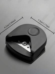 1pc Round Corner Portable Hole Puncher & Circle Cutter Button Maker, Suitable For Cards, Photos - Crafts, Office & DIY Scrapbooking Tools, Scrapbooking Accessories, Compact Design, Precise Cutting, Manual Paper Cutter & School Project Paper Puncher - A - View 3