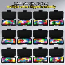 [Brain Upgrade]Smart Magic Beads 3D Puzzle | Geometric Physics Educational Toy | STEM Teaching Aid + Plastic Storage Box | Portable Stress Relief Desktop Toy - Multicolor - View 3