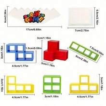 Juguete de apilamiento para aliviar el estrés, juguete de alivio del estrés para la oficina, juguete de apilamiento de bloques de equilibrio divertido para el escritorio (color aleatorio) - Multicolor - Ver 5