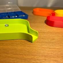 Tool Organizer Tray, Funnel Parts Sorting Tray With Multiple Compartments, Portable Small Hardware Catcher For Screws, Nuts, Bolts, Washers, Nails, DIY Repair, Garage & Workshop - Multicolor - View 8