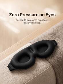3D Slow-Rebound Sleep Eye Mask, 100% Light-Blocking Pressure-Free Eye Mask, Suitable For Naps, Travel, And Nighttime Sleep - Multicolor - View 6