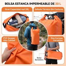 Outdoor Backpack Waterproof Bag, Compression Bag - Orange - View 11