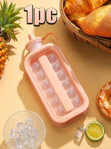 1pc Ice Ball Ice Maker Water Bottle With Lid, Portable Silicone Tray And Water Bottle 2-In-1, Multi-Cavity Mold, Tray, Ice Ball, Ice Maker, Ice Cube, Ice Bag, Ice Bucket, Suitable For Home Bar Party, Easy Release Ice Maker, Suitable For Drinks, Juice, Whiskey - Multicolor - View 16