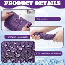 20 Pack Cooling Towels For Neck And Face, 27 X 16 Inch Cool Chilly Towels, Microfiber Reusable Sweat Rag With Pouch For Schoolsss Sport - Purple - View 4