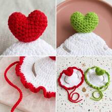 Knitted Pet Birthday Hat - Cute Headwear For Cats And Dogs, Perfect For 1st Birthday Party, Valentine's Day Decoration And Photo Shoot, Comfortable And Adjustable, Exquisite Gift - Multicolor - View 9