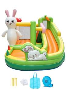 Kids Inflatable Bouncers - Green - View 5