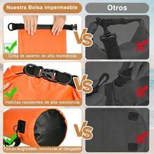 Outdoor Backpack Waterproof Bag, Compression Bag - Orange - View 8