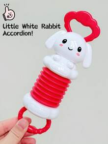Mainan Sensorik Akordeon Bayi, Mainan Kelinci dan Bebek Lucu yang Dapat Diregangkan dan Ditarik dengan Pegangan yang Mudah Digenggam, Mainan Musik Interaktif untuk Waktu Tengkurap, Perjalanan, dan Hadiah - MultiWarna - View 14