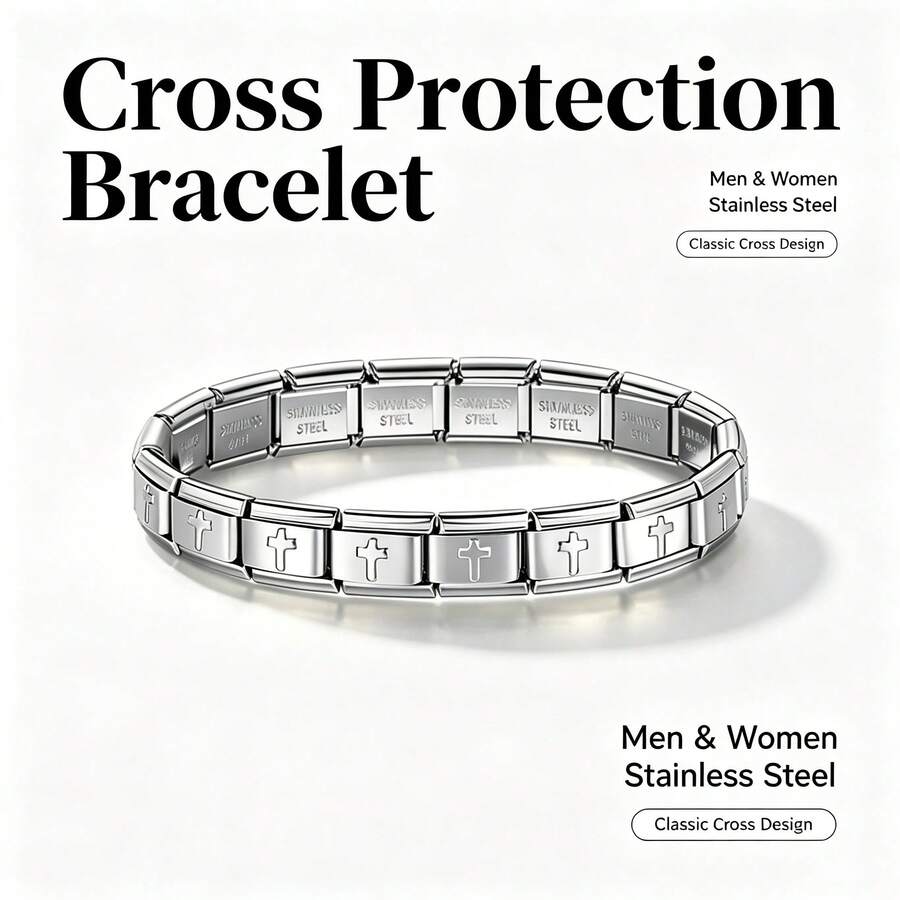 1PC Stainless Steel Elastic Fashion Bracelet Adjustable Bangle Perfect For Everyday Wear