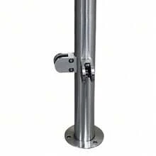 Railing Corner Post For Balcony Guardrails Attic Guardrails 1PCS Stainless Steel Railing Corner Post - Silver - View 5