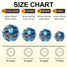 1pc Vortex Treasure Wooden Asymmetrical Puzzle, Animal Shaped 2D Puzzle Toy, Suitable For Children And Adults, Educational Game, Party, Holiday, Christmas And Birthday Gift, Unique Magical Desktop Decor Creative Wooden Puzzle Gift - Multicolor - View 4