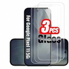 3-Pack Screen Protector, Compatible With Google Pixel 9 Pro XL/Pixel 9 Pro/Pixel 9, Pixel 10 Pro Fold/Pixel 10 Pro/10 Pro XL/10, Pixel 10a, Pixel 11/11 Pro/11 Pro XL Series, Fingerprint Unlock Tempered Glass Screen Protector, High Definition, Anti-Fingerprint, Anti-Scratch, Bubble-Free Easy Installation, Full Screen Protection - Clear - View 12