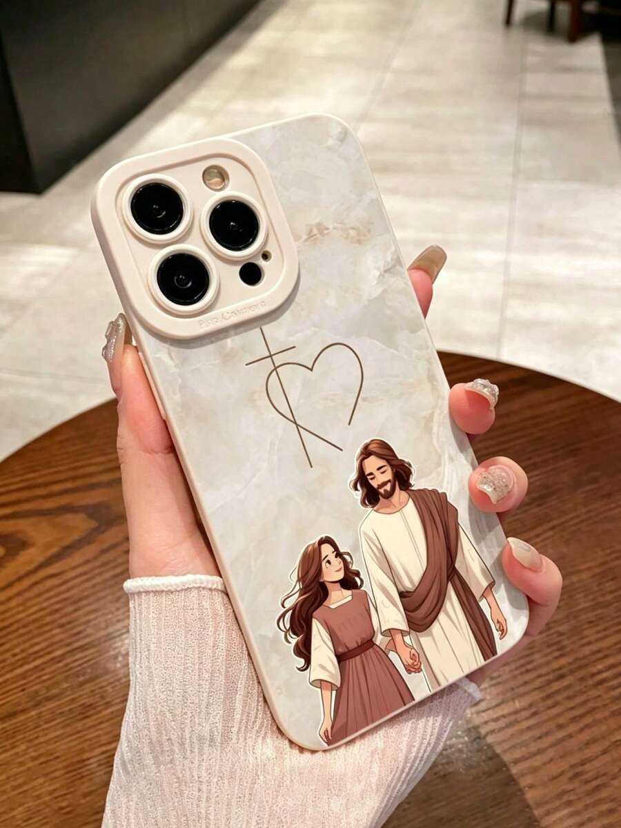 Colorful Painted Anti-Drop Phone Case, Compatible With Apple Models /Phone Case - Multicolor - View 1
