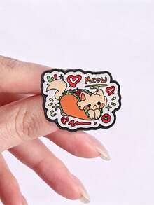Taco Cat Enamel Pin Funny Food Pet Cartoon Lapel Badge For Backpack Jacket Decor - Multicolor - View 7