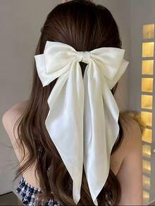 1/12/15Pcs Random Vintage French Ribbon Bow Hair Clips For Women, Sweet Daily Decorative Barrettes - Multicolor - View 6