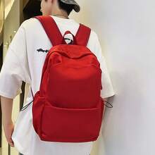SHILAN Simple Large‑Capacity Backpack, Wear‑Resistant Lightweight Multi‑Pocket Daypack For School Daily Commute - Multicolor - View 9