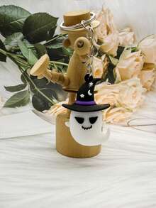1pc Halloween Cute PVC Funny Ghost Keychain - Halloween Keychain - View 3
