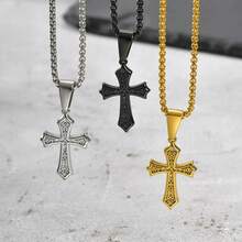 Hip Hop Cross Necklace For Men Women, Cross Pendant,Christian Classic Jewelry Gifts - Cross Necklace - View 1