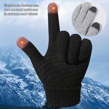 2PCS Winter Touch Screen Gloves, Unisex Warm Thermal Gloves For Cold Weather, Fashion Versatile Hand Gloves For Driving, Cycling, Office Work, Dating, Daily Outdoor Use, Couple Style Accessory - A - View 6