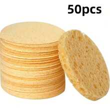 Round Compressed Facial Cleansing Sponges, Soft Face Wash Sponge Pads For Makeup Removal, Gentle Exfoliating & Daily Skincare, Multiple Colors - Multicolor - View 22