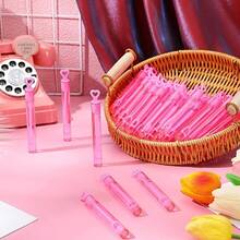 5/15/25pcs Creative Heart-Shaped (Empty Bottle) Bubble Wands, Portable Test Tube Bubble Wands, Suitable For Wedding, Birthday Party, Event Decoration (Bubble Solution Not Included) - Multicolor - View 7