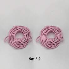1pc 5 Yards 2mm Soft Round Elastic Band Flat Rubber Band Waistband Elastic Rope For Mask Making - Multicolor - View 32