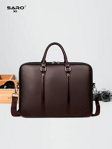 saroxi 1 buah Tas Selempang Pria, Tas Jinjing Klasik Kapasitas Besar untuk Laptop, Dapat Menyimpan Dokumen dan Perlengkapan Kantor, Cocok untuk Perjalanan Bisnis, Gaya Minimalis, Hadiah untuk Pria - MultiWarna - View 18