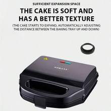 SOKANY 08133 Egg Tart Maker, Mini Pie Maker. 750W Dual-Sided Even Heating, One-Touch Simple Operation, 6 Baking Slots Can Bake 6 At Once, Non-Stick Easy To Clean. Suitable For Home, Party, Office And Other Occasions. - Black - View 4