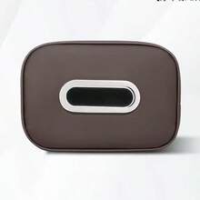 1pc New Car Backrest Hanging Tissue Box, PU Leather Car Tissue Box Holder, Premium Armrest Box Napkin Tissue Hanging Bag, Car Tissue Box, Multi-Functional Storage Organizer, Suitable For Sun Visor, Seat Back, Car Interior Accessories, Armrest - Vehicle Interior Accessories - A - View 16