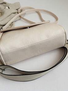 Retro Korean Style Women's Shoulder Bag Casual Versatile Crossbody Bag Spring 2026 Fashion PU Leather Bags - White - View 7