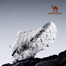 CAMEL CROWN 女款越野登山鞋，新款輕量透氣春夏戶外運動鞋，防滑鞋 - 白色 - 查看 7