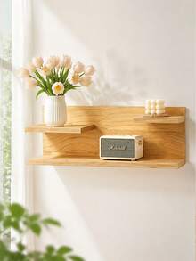 Wooden Rustic Bookshelf, Decorative Shelf/Wall Display Rack, Wooden Wall-Mounted Decorative Shelf, Farmhouse/Rustic/Country Wall Decor - View 9