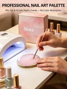 A Beautiful Resin Display And Storage Tray With Gold Trim, Serving As A Multi-Functional Palette, Dressing Table Accessory, Display Tray, Cosmetic Storage Box, Room Decoration, Bedroom Decoration, Halloween, And Christmas Gift. - Multicolor - View 9