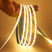 RF Wireless LED Strip Light With Remote Control, Dual Color Warm White & White Dimmable LED Tape Lights, Adjustable Brightness 25%/50%/100%, Multiple Dynamic Modes, For Home Cabinet Bedroom Decoration - Multicolor - View 7