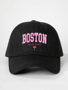 1件中性印花 BOSTON UNITED STATES 棕櫚樹棒球帽，可調節休閒戶外帽子 - 棒球帽 - 查看 19
