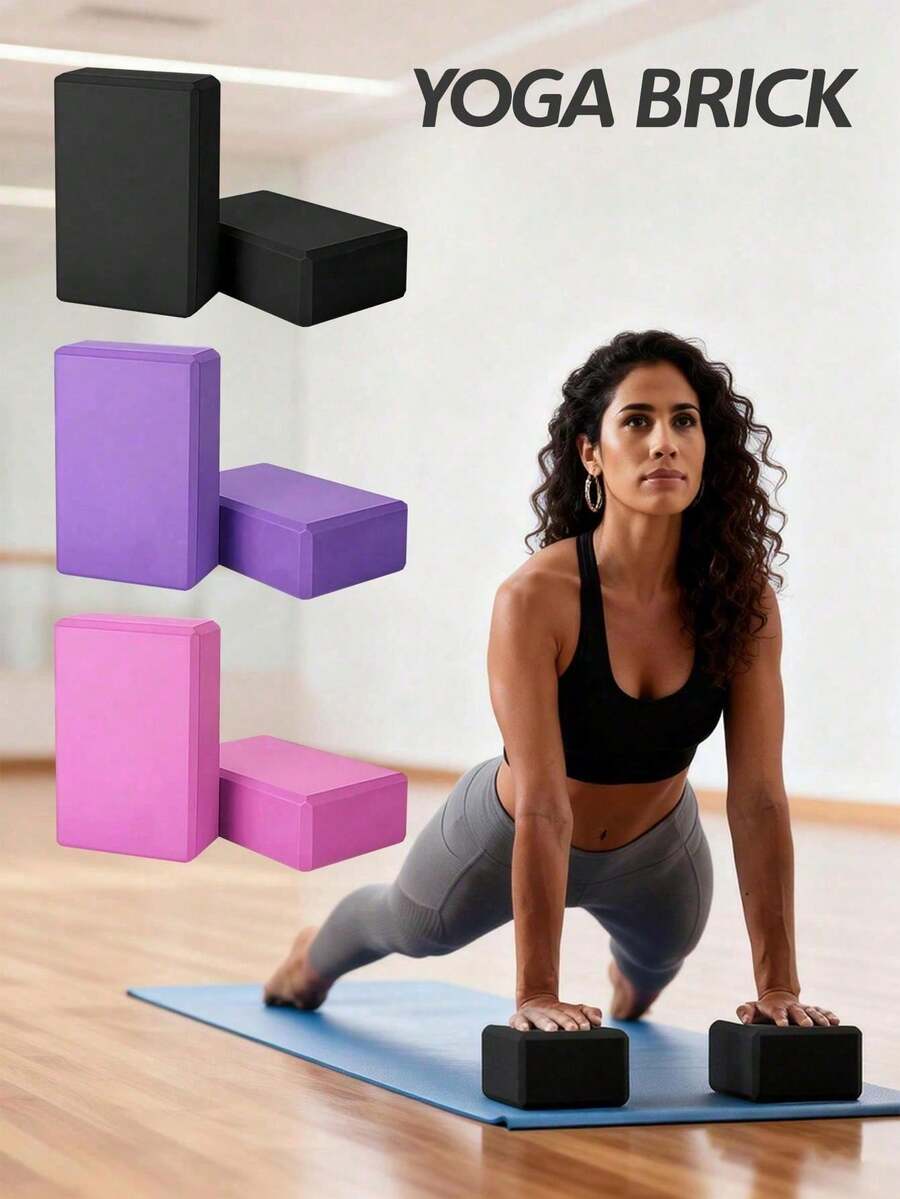 Non-Slip Yoga Blocks Pilates Blocks Enhance Stability Balance And Deep Stretching For Pilates Meditation Balance Stretching Deep Poses Dance For Home Gyms And Yoga Studios Yoga Accessory Yoga Equipment