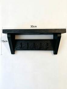Wooden Wall Frame With Hooks - A Simple Entryway Key Management Rack, Suitable For Living Room, Bedroom And Study - View 11