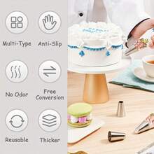 5pcs Stainless Steel Seamless Piping Tips Set, Cream Piping Nozzles For Cupcakes, Cakes, Cookies Decoration - Multicolor - View 4