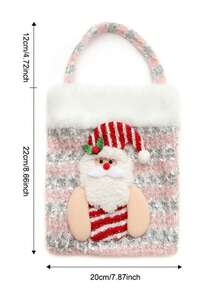 1pc Christmas Gift Packaging Bag, Candy Bag, Apple Basket, Party Gathering Holiday Gift Bag - View 2