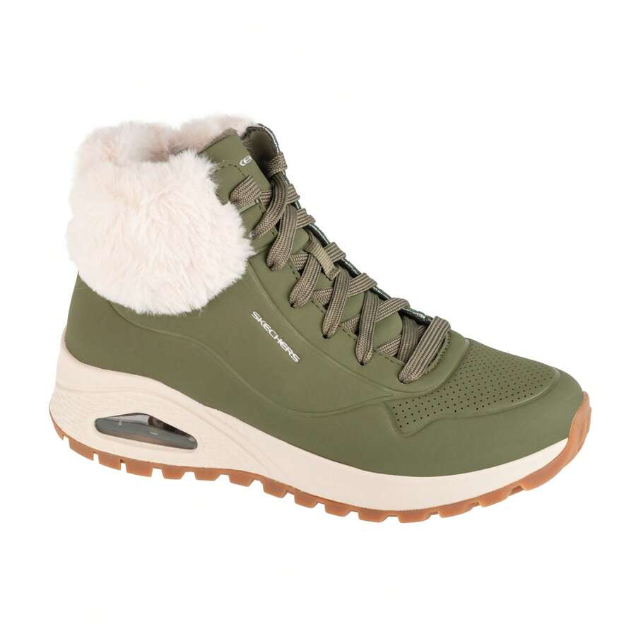 Skechers Uno Rugged - Fall Air - Green Womens Winter Shoes 167274-OLV - Green - View 1